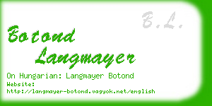 botond langmayer business card